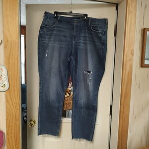 Lane Bryant Distressed Straight Leg Jeans Size Women's 22